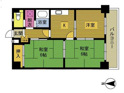 同じ建物の物件間取り写真 - ID:244003809283