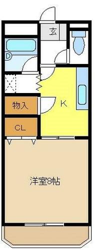 愛知県名古屋市天白区平針５丁目（マンション）の賃貸物件の間取り