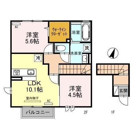 同じ建物の物件間取り写真 - ID:215002646735