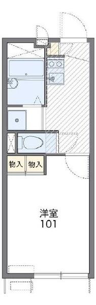 レオパレスドミール別府 104｜大分県別府市照波園町(賃貸アパート1K・1階・19.87㎡)の写真 その2