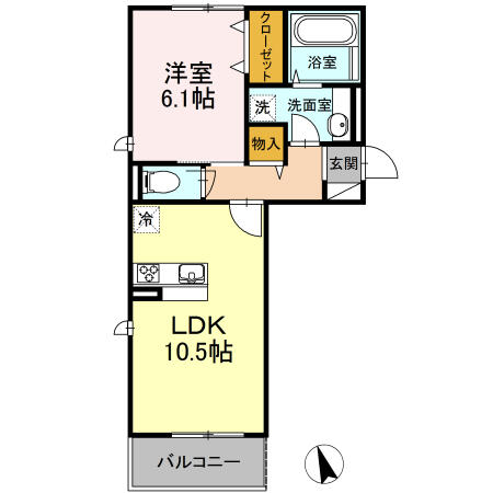 同じ建物の物件間取り写真 - ID:240028179402