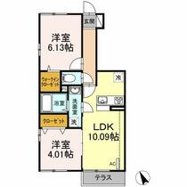 東京都練馬区高野台２丁目（賃貸アパート2LDK・1階・49.03㎡） その2