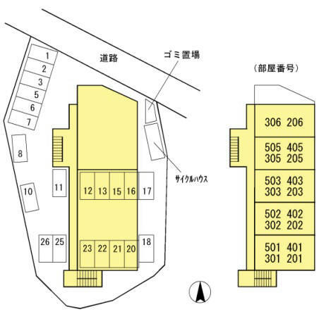 ドミールまつなみ 301｜大阪府泉佐野市下瓦屋４丁目(賃貸マンション3LDK・3階・63.42㎡)の写真 その6