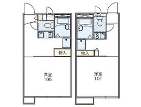 レオパレス詩 110 ｜ 大分県大分市賀来南２丁目（賃貸アパート1K・1階・23.69㎡） その2