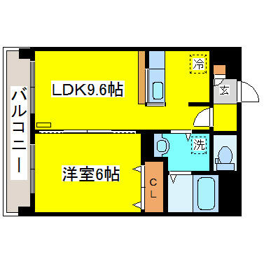 北海道札幌市東区北二十三条東１６丁目(賃貸マンション1LDK・2階・36.44㎡)の写真 その2