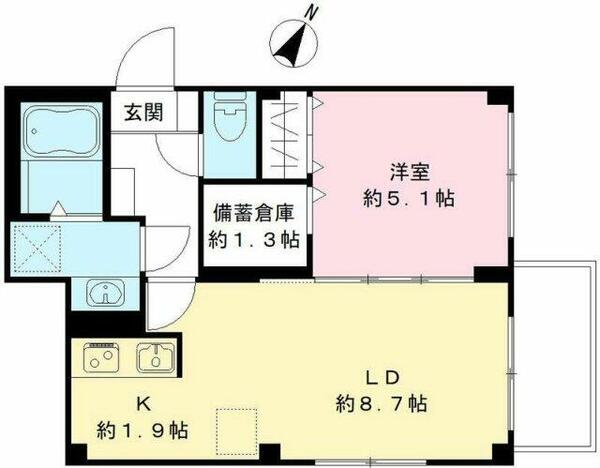 仮称）ユアメゾン中野区沼袋 302｜東京都中野区沼袋３丁目(賃貸マンション1LDK・3階・34.16㎡)の写真 その2