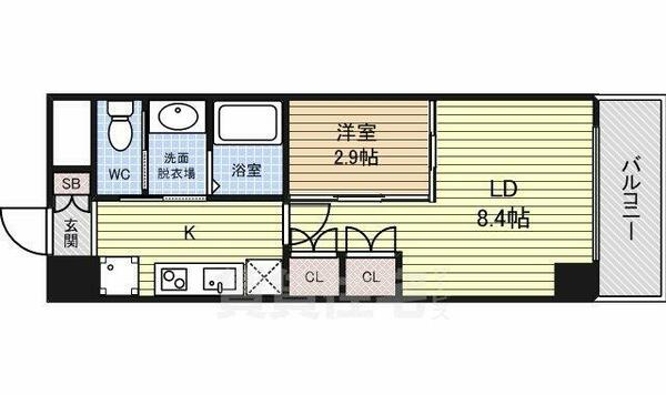 ＳｕｎＨｅａｒｔ池下｜愛知県名古屋市千種区池下１丁目(賃貸マンション1LDK・3階・33.55㎡)の写真 その2