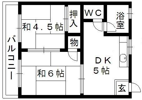 静岡県浜松市中央区和合北４丁目(賃貸アパート2DK・1階・30.00㎡)の写真 その2