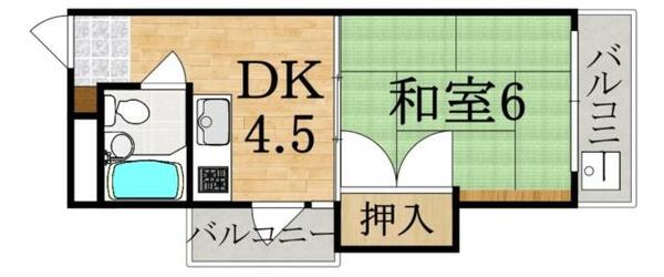 オークマンション｜奈良県橿原市新賀町(賃貸マンション1DK・1階・20.00㎡)の写真 その2