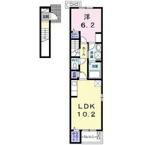 大分県大分市大字上野（賃貸アパート1LDK・2階・43.79㎡） その2