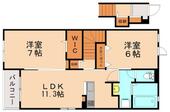 田川市大字糒 2階建 築4年のイメージ