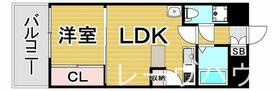 福岡県福岡市中央区那の川２丁目（賃貸マンション1LDK・6階・26.23㎡） その2