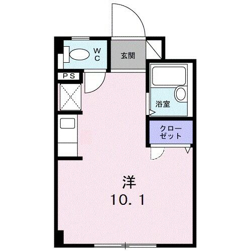ヴァリエファジマンション 213｜福島県いわき市平正月町(賃貸マンション1R・2階・22.50㎡)の写真 その2