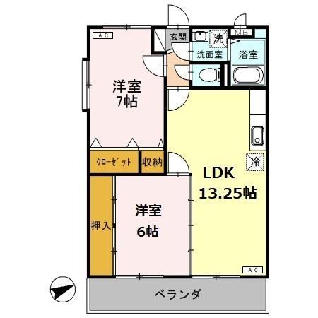 同じ建物の物件間取り写真 - ID:211046245605