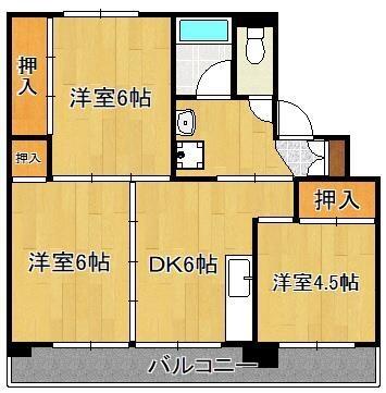 ビレッジハウス鞍手　１号棟｜福岡県鞍手郡鞍手町弥生１丁目(賃貸アパート3DK・1階・53.08㎡)の写真 その2