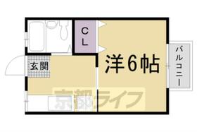 シティハイツときわ 107 ｜ 京都府京都市右京区常盤柏ノ木町（賃貸アパート1DK・1階・21.35㎡） その2