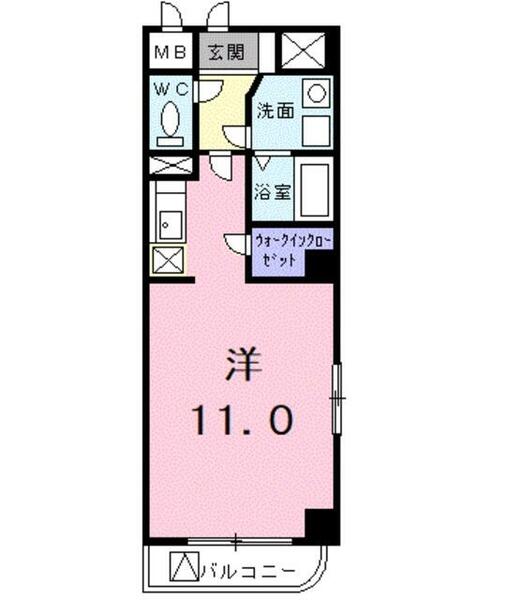 グレディオール｜埼玉県所沢市御幸町(賃貸マンション1R・3階・30.51㎡)の写真 その2