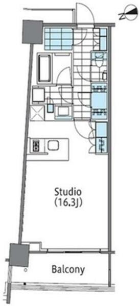 コンフォリア新宿イーストサイドタワー　タワー棟 707｜東京都新宿区新宿６丁目(賃貸マンション1R・7階・44.80㎡)の写真 その2