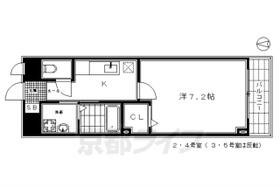 ヌウボー塩小路 205 ｜ 京都府京都市東山区本瓦町（賃貸マンション1K・2階・25.55㎡） その2