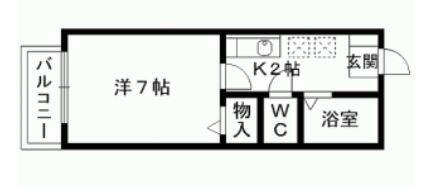 福岡県北九州市門司区下馬寄(賃貸アパート1K・1階・23.18㎡)の写真 その2