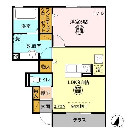 同じ建物の物件間取り写真 - ID:208009233014