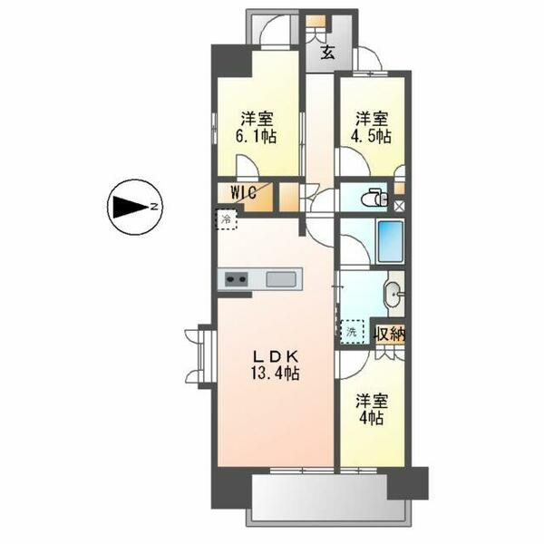 愛知県名古屋市中区丸の内２丁目(賃貸マンション3LDK・8階・63.54㎡)の写真 その2