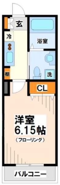 東京都府中市清水が丘１丁目(賃貸アパート1K・2階・20.27㎡)の写真 その2