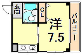 サンシャルムレディース小松 202 ｜ 兵庫県西宮市小松南町１丁目（賃貸マンション1K・2階・21.60㎡） その2