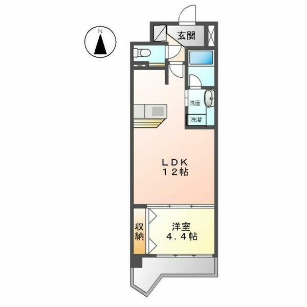 シャトーアンドホテル名駅南１ｓｔ 402｜愛知県名古屋市中村区名駅南２丁目(賃貸マンション1LDK・4階・40.04㎡)の写真 その2