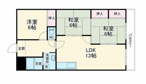 同じ建物の物件間取り写真 - ID:223032398518