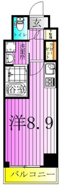ＡＲＴ　ＡＰＡＲＴＭＥＮＴ　ＩＮ　ＴＯＫＹＯ　ＮＯＲＴＨ 504｜東京都足立区栗原３丁目(賃貸マンション1R・5階・25.50㎡)の写真 その2