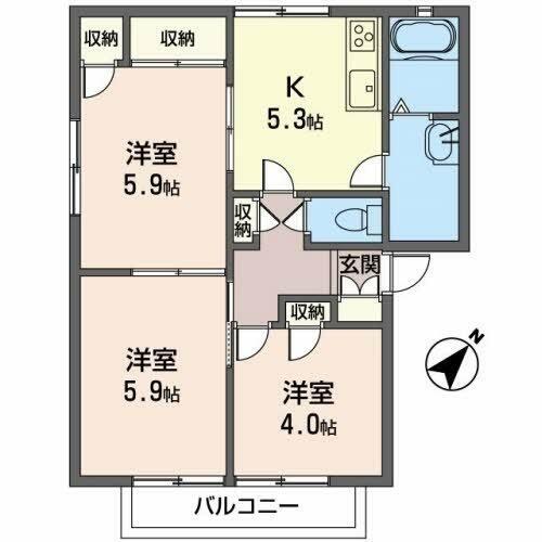 同じ建物の物件間取り写真 - ID:226064352554