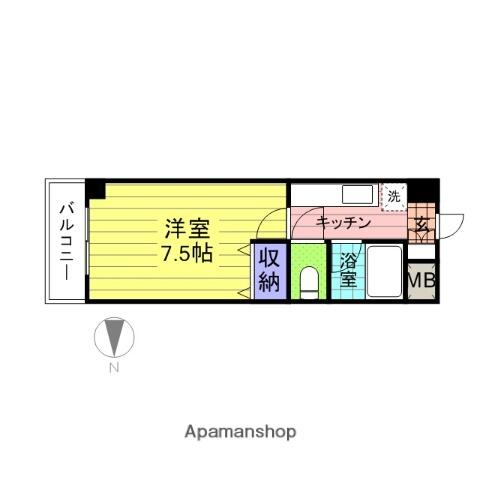 Ｅｓビル 203｜宮城県仙台市泉区八乙女中央２丁目(賃貸マンション1K・2階・23.00㎡)の写真 その2