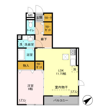 同じ建物の物件間取り写真 - ID:210002679281