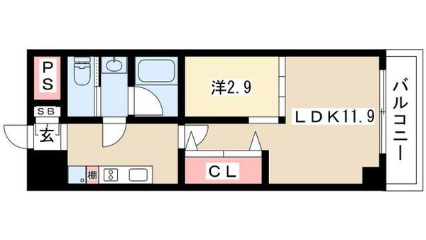 Ｓｕｎ　Ｈｅａｒｔ池下 803｜愛知県名古屋市千種区池下１丁目(賃貸マンション1LDK・8階・33.38㎡)の写真 その2