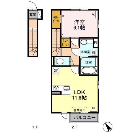 同じ建物の物件間取り写真 - ID:246004859895