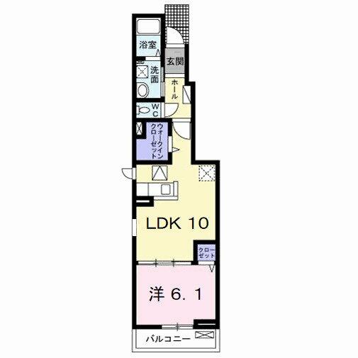 サニーウェル杉Ｂ 101｜福岡県行橋市大字大野井(賃貸アパート1LDK・1階・40.22㎡)の写真 その2