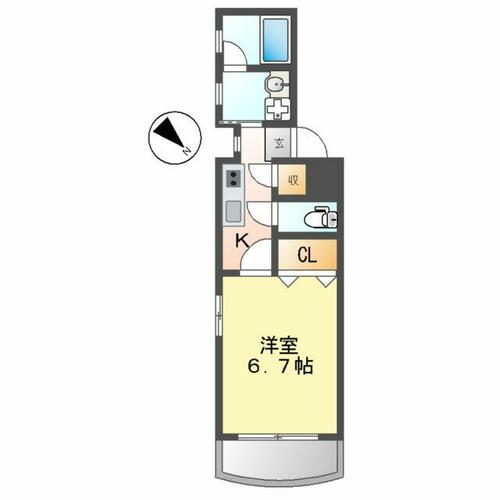 グランパルク中村町の間取り