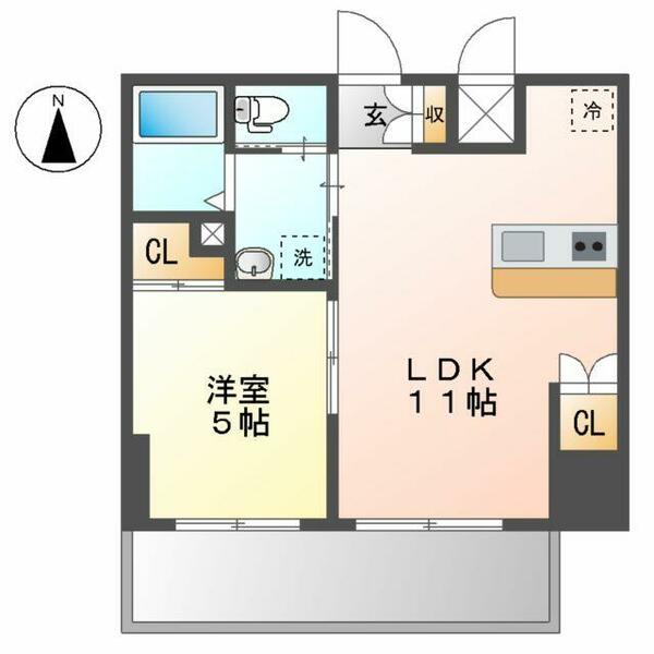 ロータス本陣通 601｜愛知県名古屋市中村区本陣通２丁目(賃貸マンション1LDK・6階・35.36㎡)の写真 その2