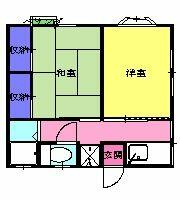 神奈川県相模原市南区相模台３丁目(賃貸アパート2K・1階・39.66㎡)の写真 その2
