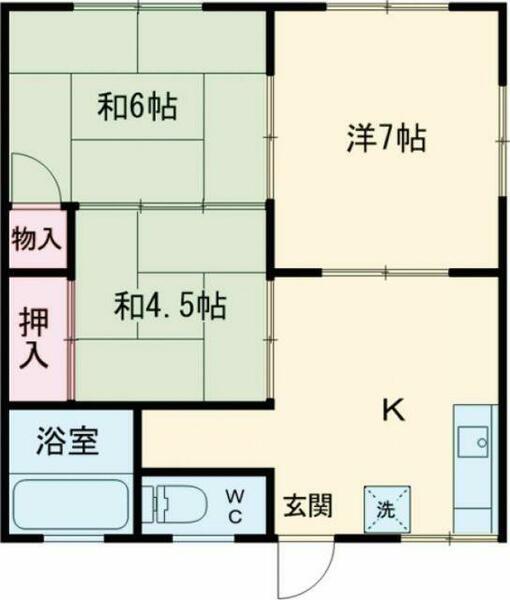 東京都葛飾区東堀切１丁目(賃貸アパート3DK・1階・46.28㎡)の写真 その2