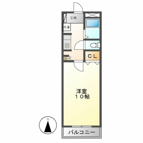 エラルジール山王 203｜岐阜県関市栄町５丁目(賃貸マンション1K・2階・29.12㎡)の写真 その2