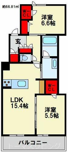 同じ建物の物件間取り写真 - ID:240026249026