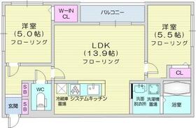 Ｈａｌｅｎｉｘ　北円山  ｜ 北海道札幌市中央区北五条西２０丁目（賃貸マンション2LDK・1階・54.93㎡） その2