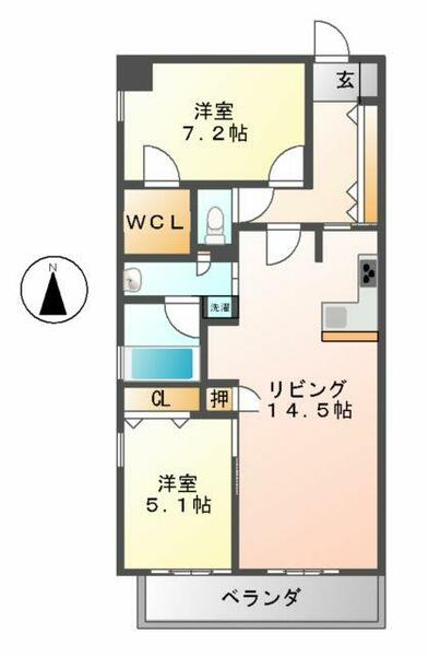 シーアンドエス橦木（Ｃ＆Ｓ橦木） 502｜愛知県名古屋市東区橦木町３丁目(賃貸マンション2LDK・5階・62.43㎡)の写真 その2