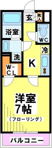 東京都調布市布田４丁目(賃貸マンション1K・3階・26.80㎡)の写真 その2