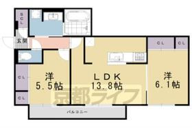 京都府京都市下京区六条通室町東入東魚屋町（賃貸マンション2LDK・3階・61.51㎡） その2