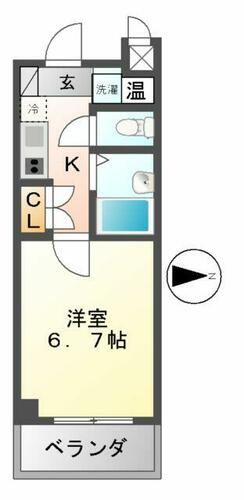 アルソーレ上前津（旧スチューデンツ上前津710の間取り