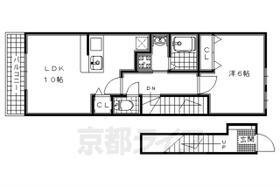 京都府城陽市寺田北東西（賃貸アパート1LDK・2階・42.37㎡） その2