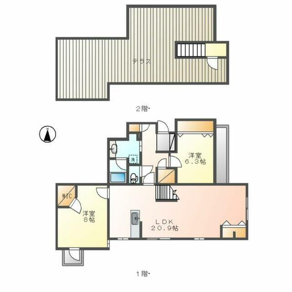 愛知県名古屋市瑞穂区彌富町字月見ケ岡(賃貸マンション2LDK・3階・91.84㎡)の写真 その2